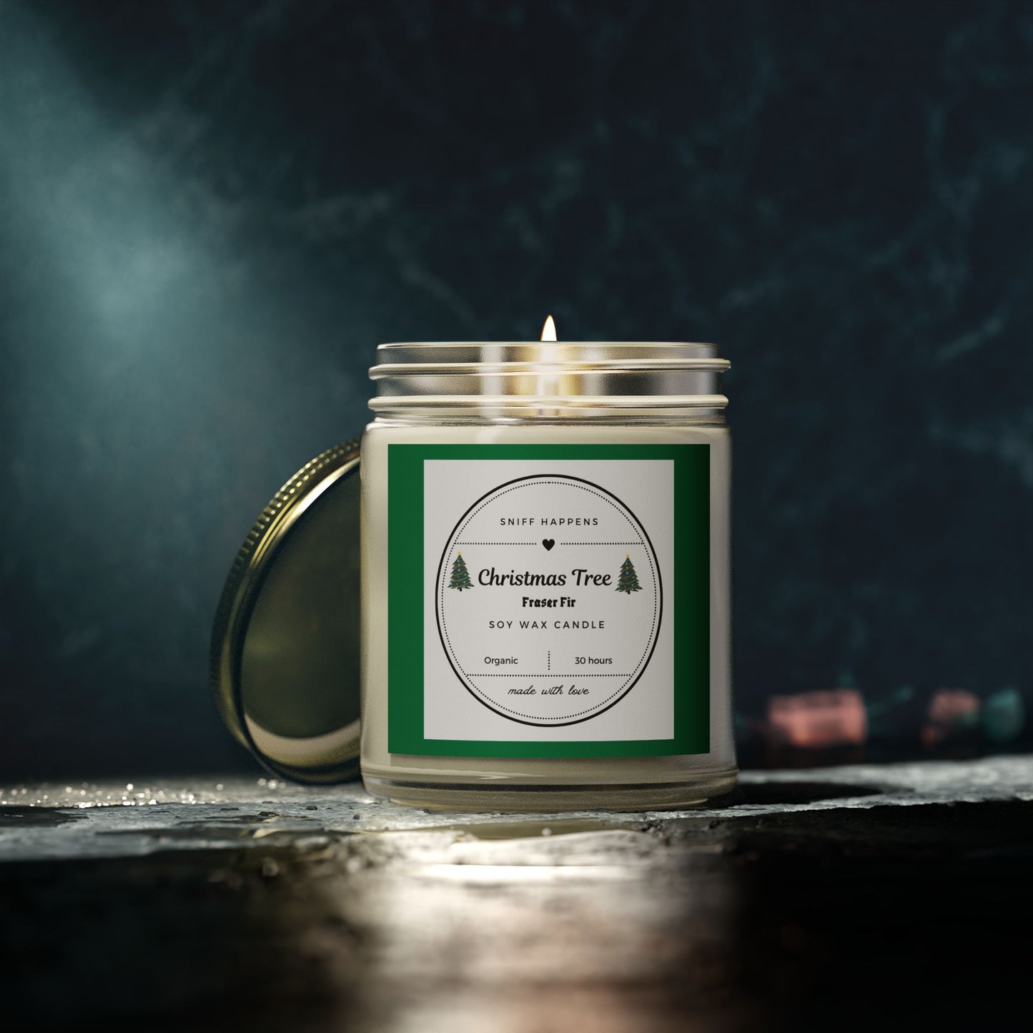 Christmas tree Scented Candle, Fraser Fir