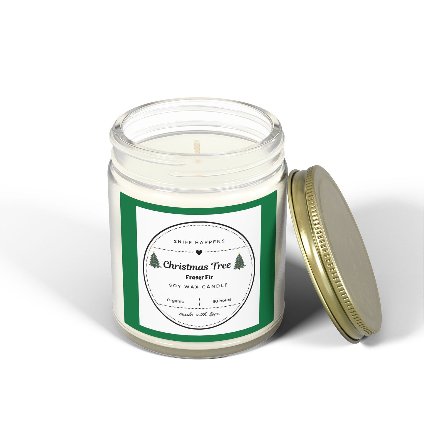 Christmas tree Scented Candle, Fraser Fir