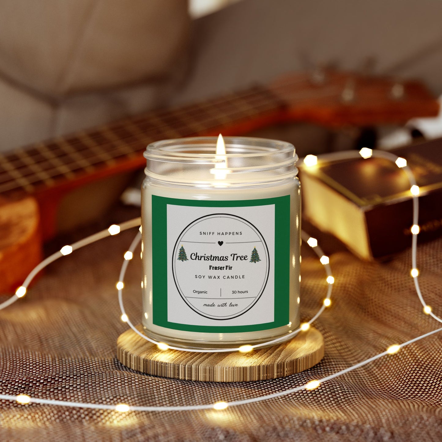 Christmas tree Scented Candle, Fraser Fir