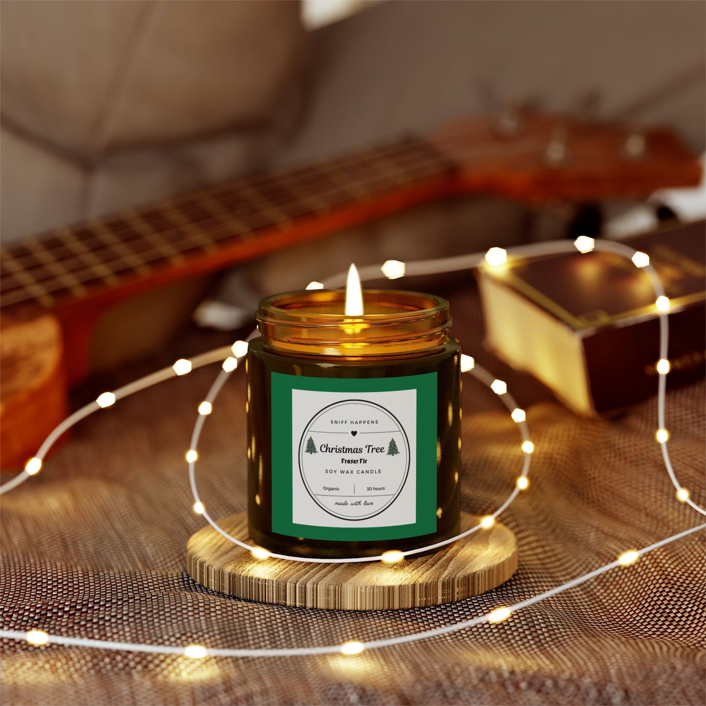 Christmas tree Scented Candle, Fraser Fir