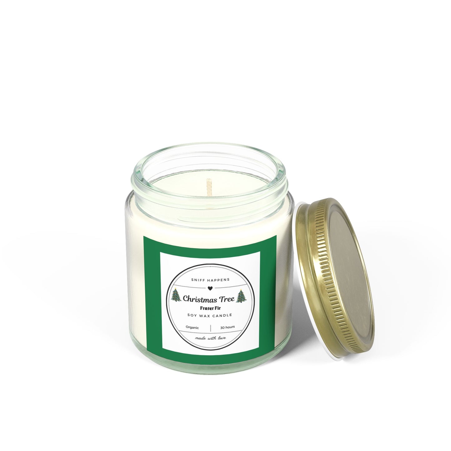 Christmas tree Scented Candle, Fraser Fir