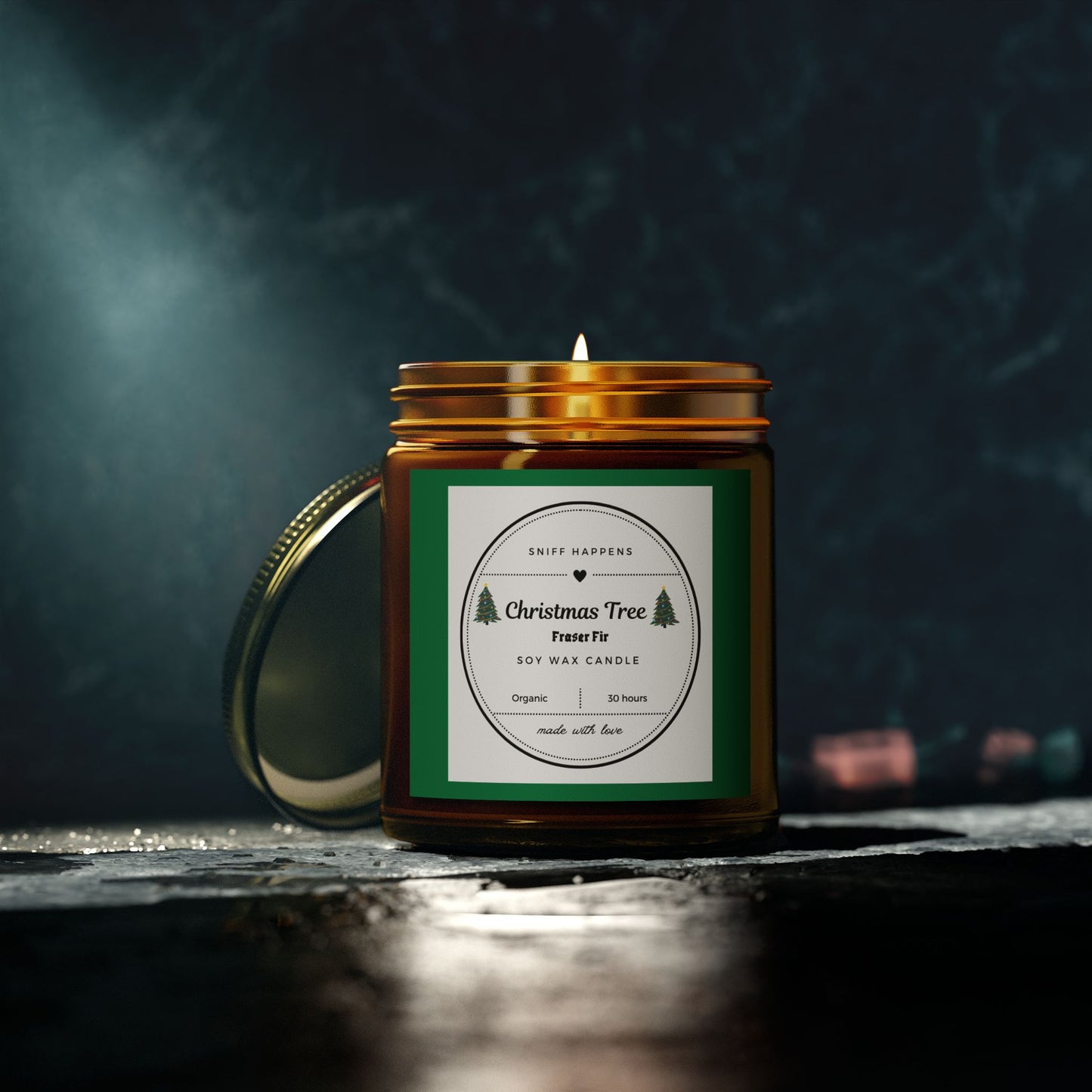 Christmas tree Scented Candle, Fraser Fir