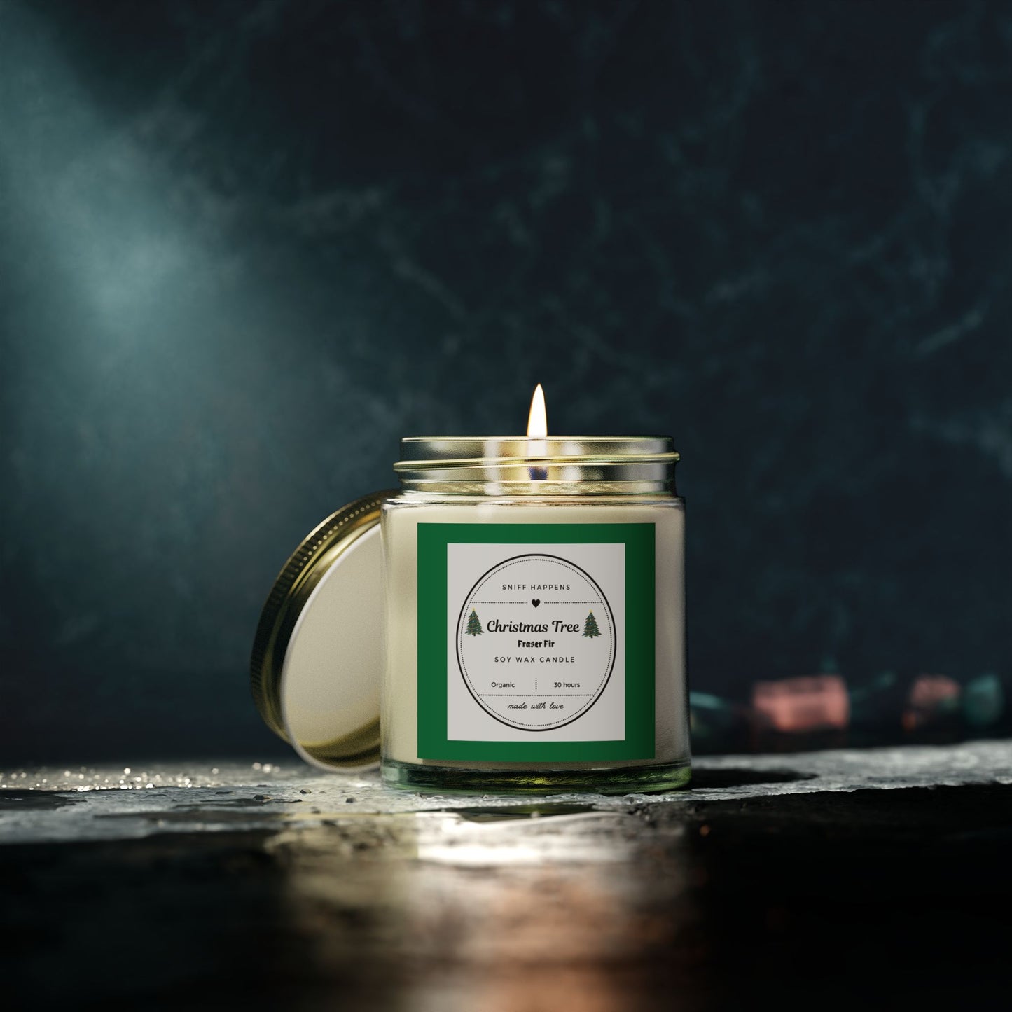 Christmas tree Scented Candle, Fraser Fir